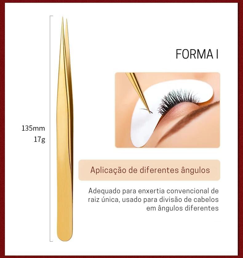 Pinça aço inoxidável - Alta Precisão