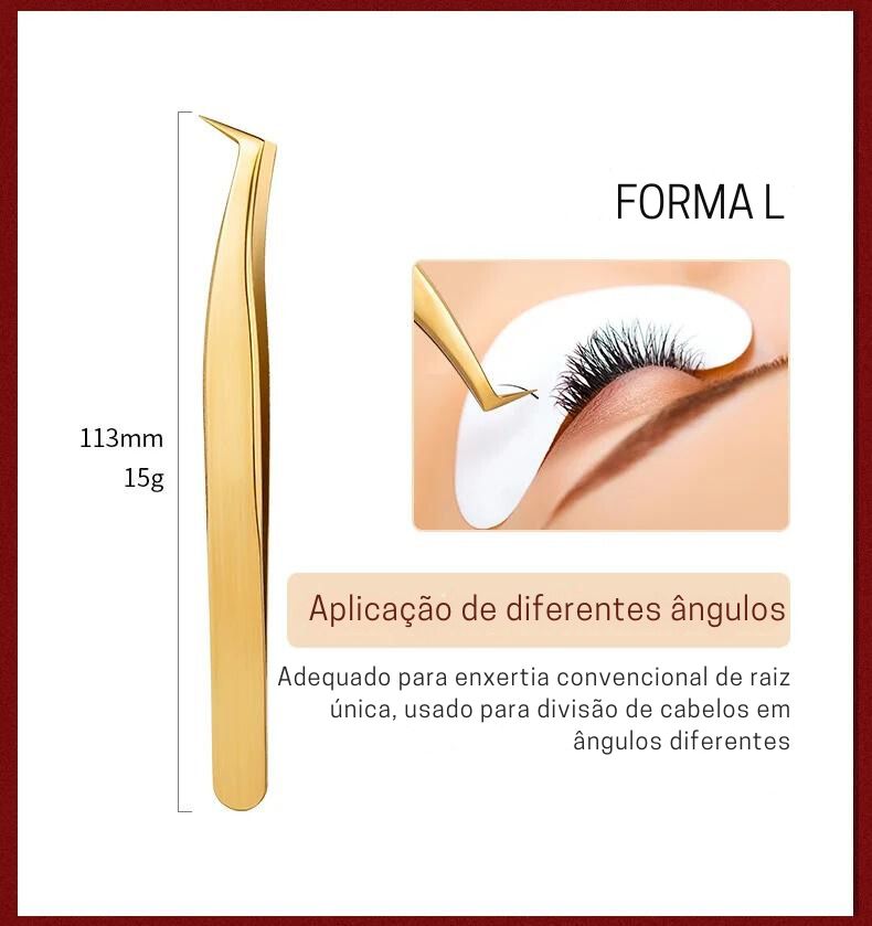 Pinça aço inoxidável - Alta Precisão
