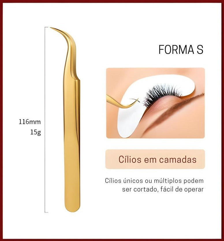 Pinça aço inoxidável - Alta Precisão