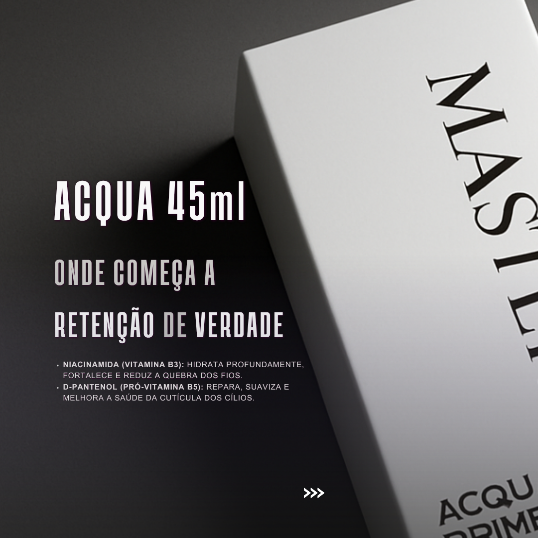 Acqua Primer Master Elite 45ml - Extensão de Cílios