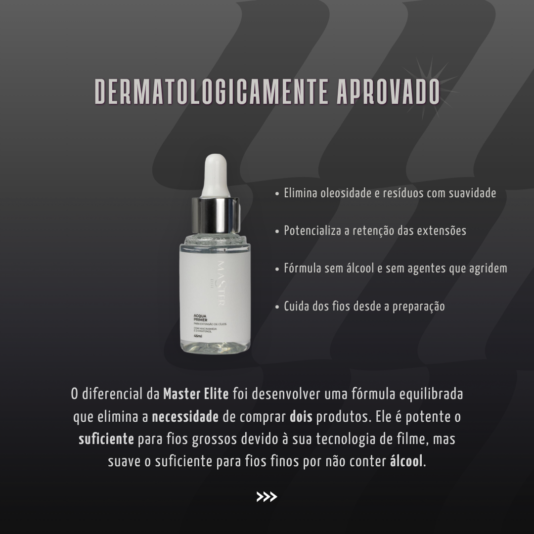Acqua Primer Master Elite 45ml - Extensão de Cílios