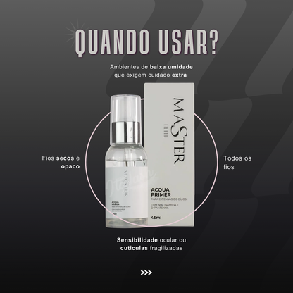 Acqua Primer Master Elite 45ml - Extensão de Cílios