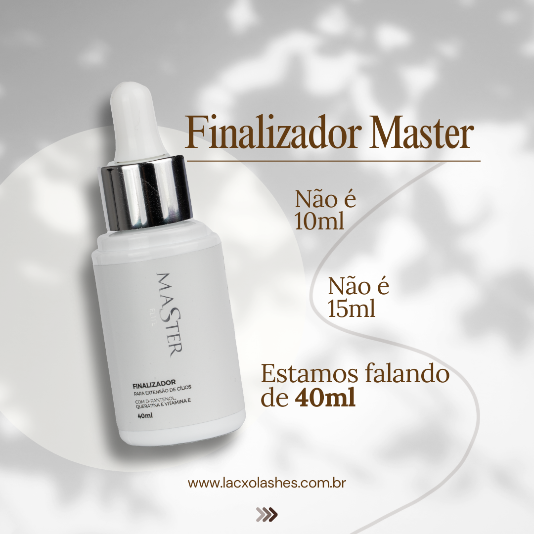 Finalizador Master Elite 40ml - Extensão de Cílios