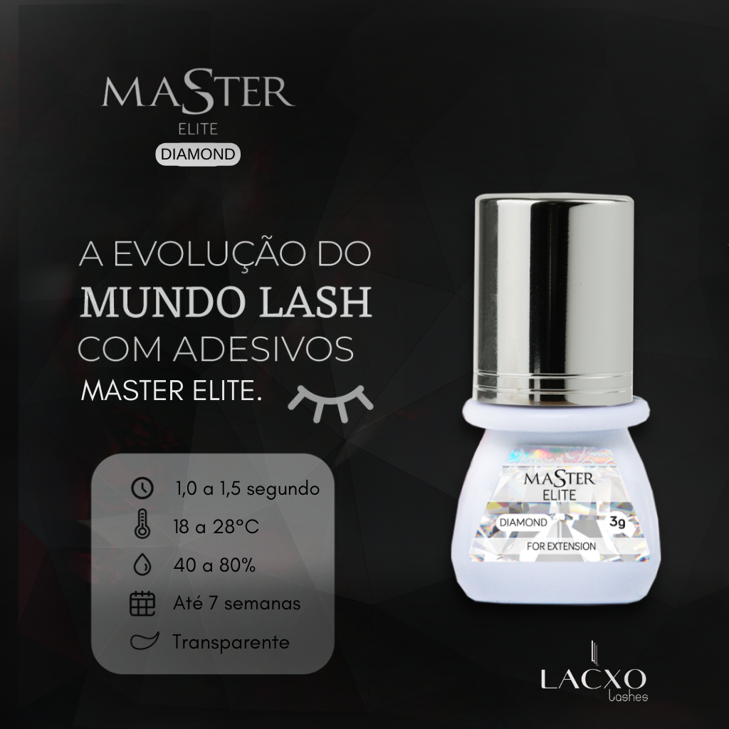Cola Master Elite Diamond 3g - Extensão de Cílios