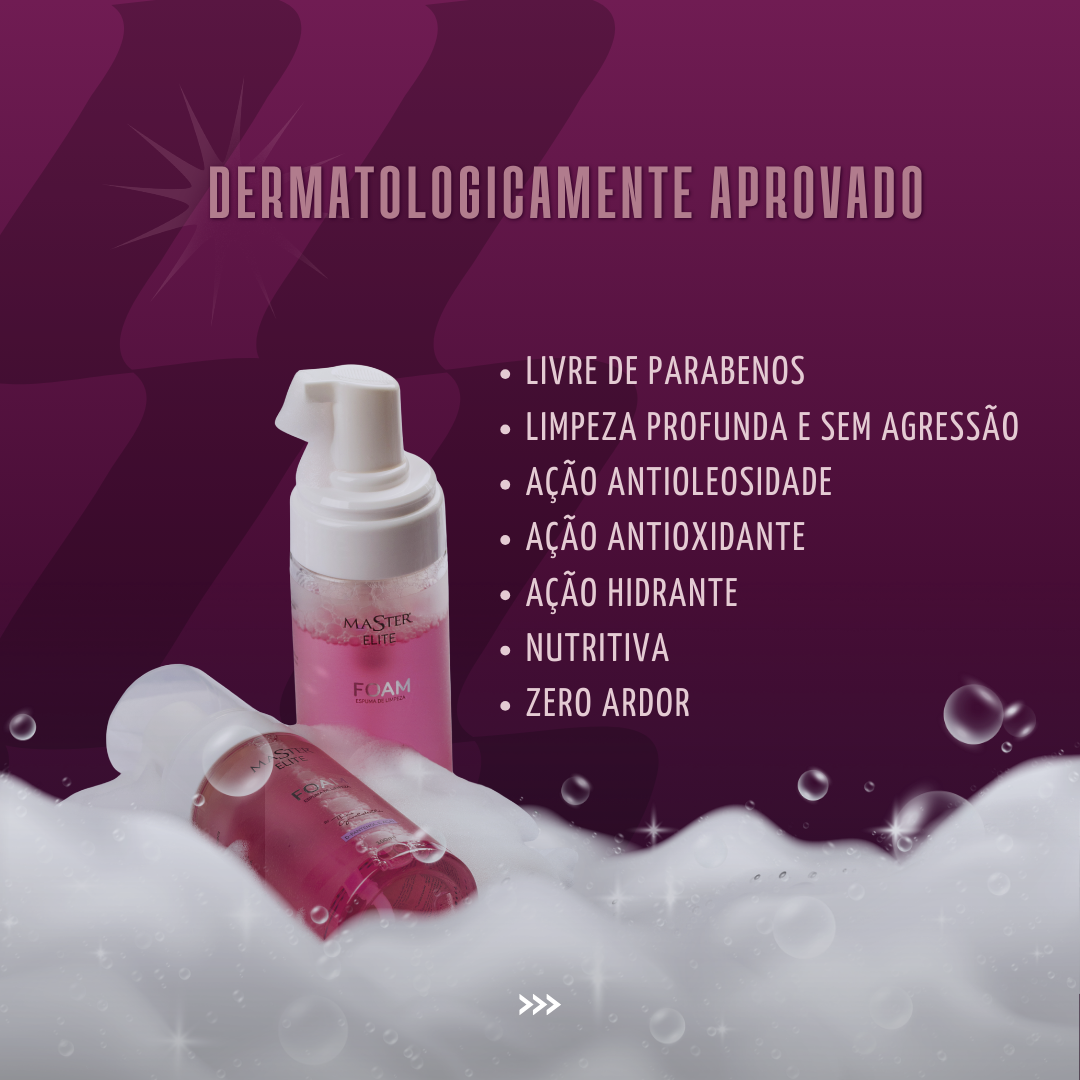 Foam Espuma de Limpeza Master Elite 100ml - Extensão de Cílios