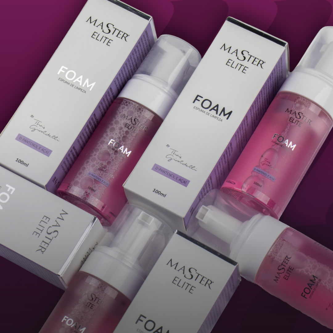 Foam Espuma de Limpeza Master Elite 100ml - Extensão de Cílios