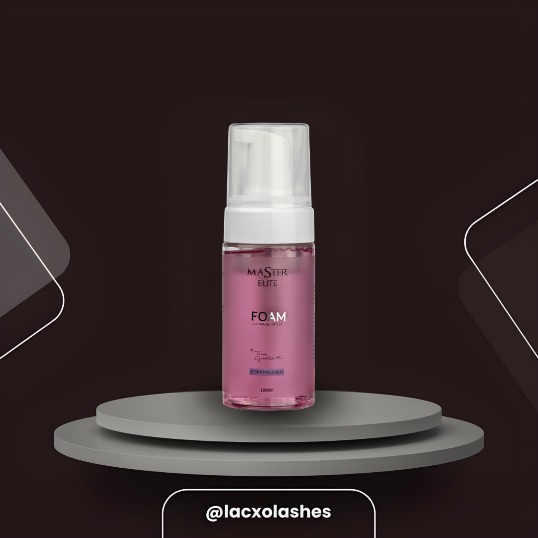 Foam Espuma de Limpeza Master Elite 100ml - Extensão de Cílios