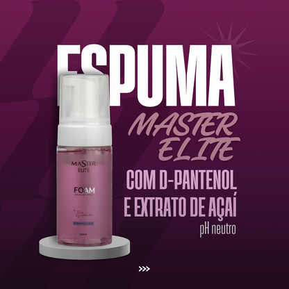 Foam Espuma de Limpeza Master Elite 100ml - Extensão de Cílios